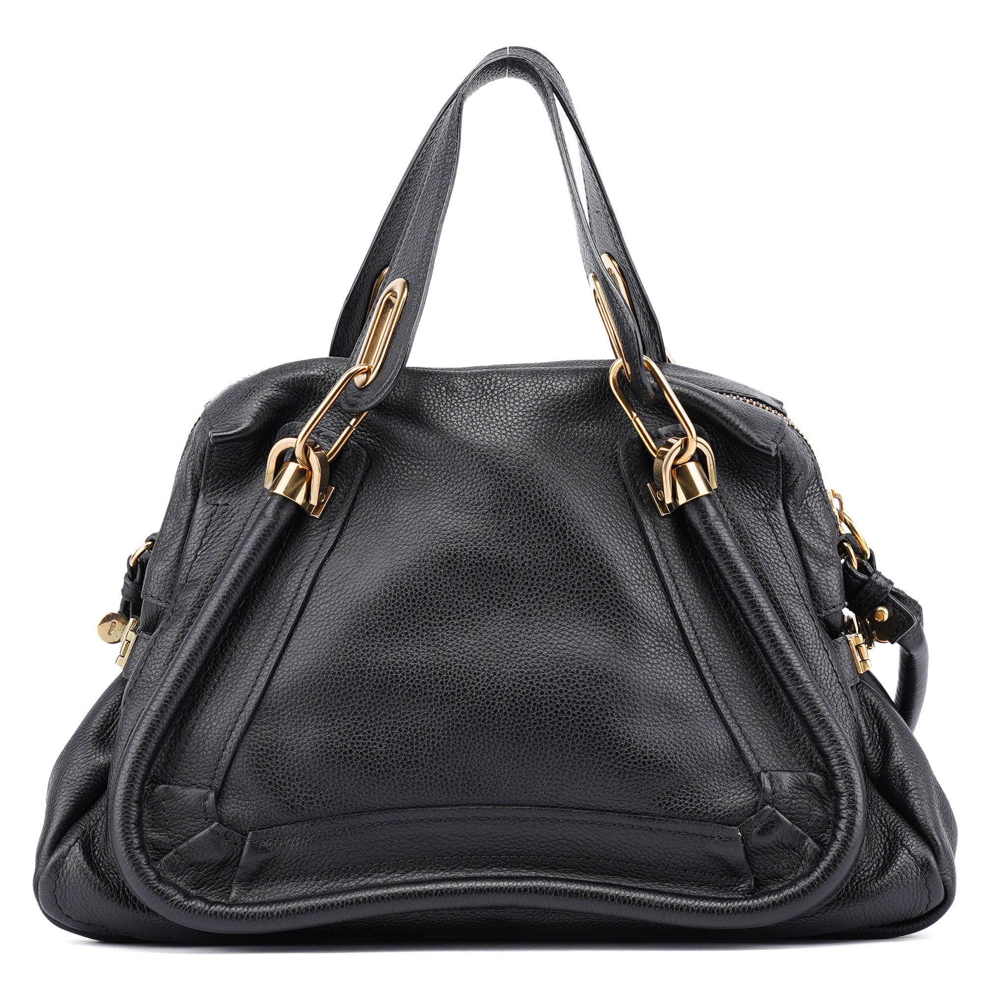 Black Leather Paraty 2-Way Shoulder Bag