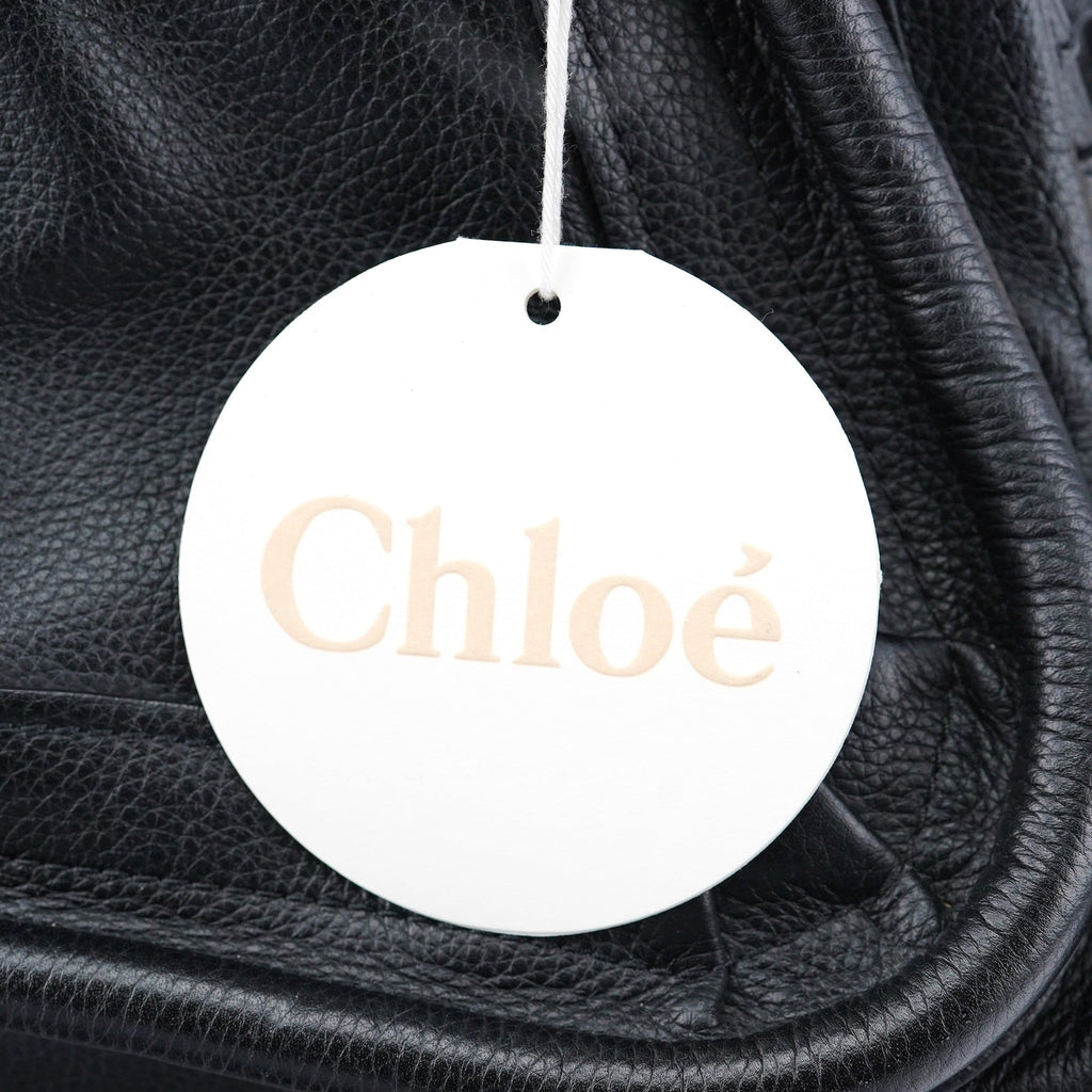 Black Leather Paraty 2-Way Shoulder Bag