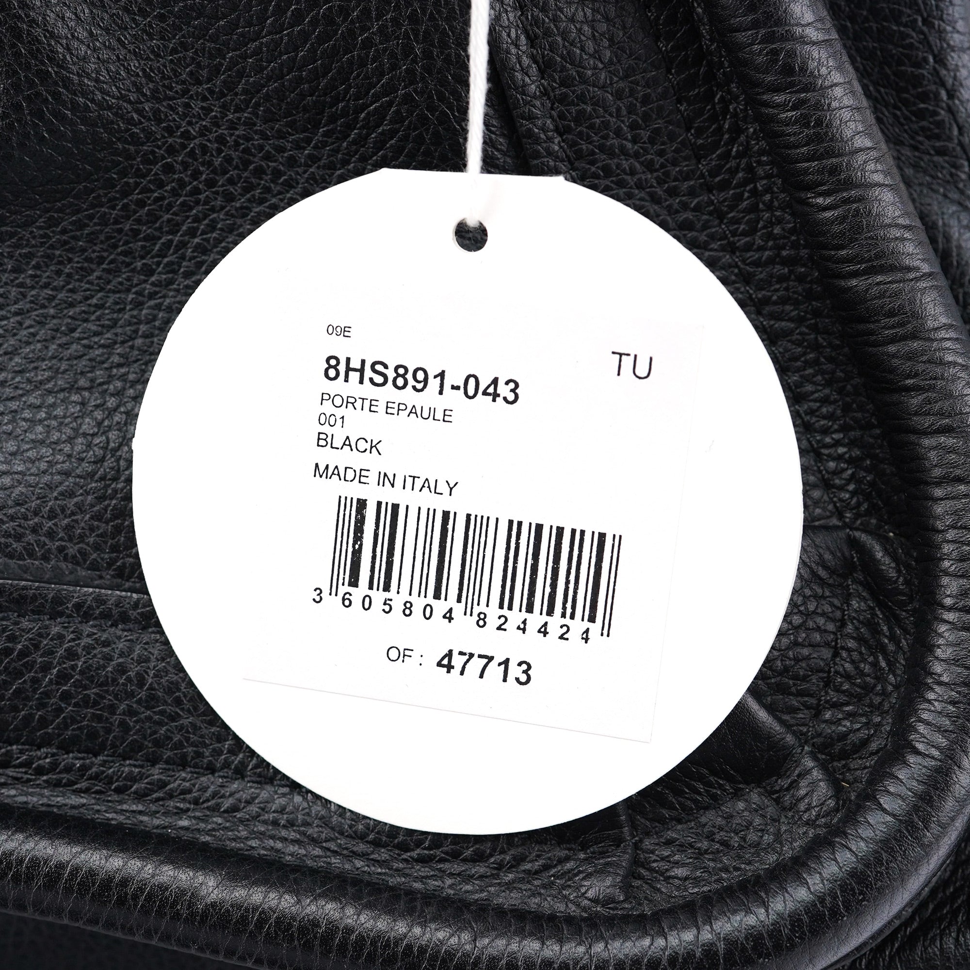 Black Leather Paraty 2-Way Shoulder Bag