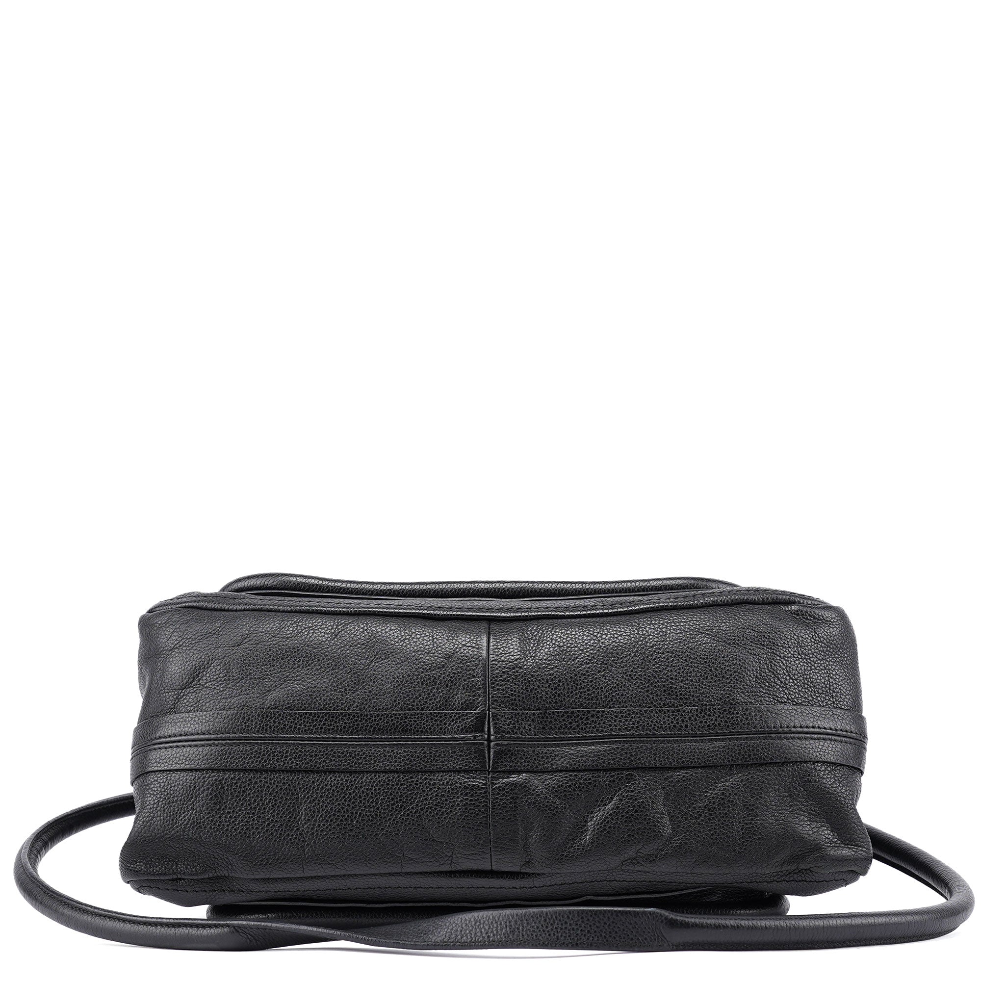 Black Leather Paraty 2-Way Shoulder Bag