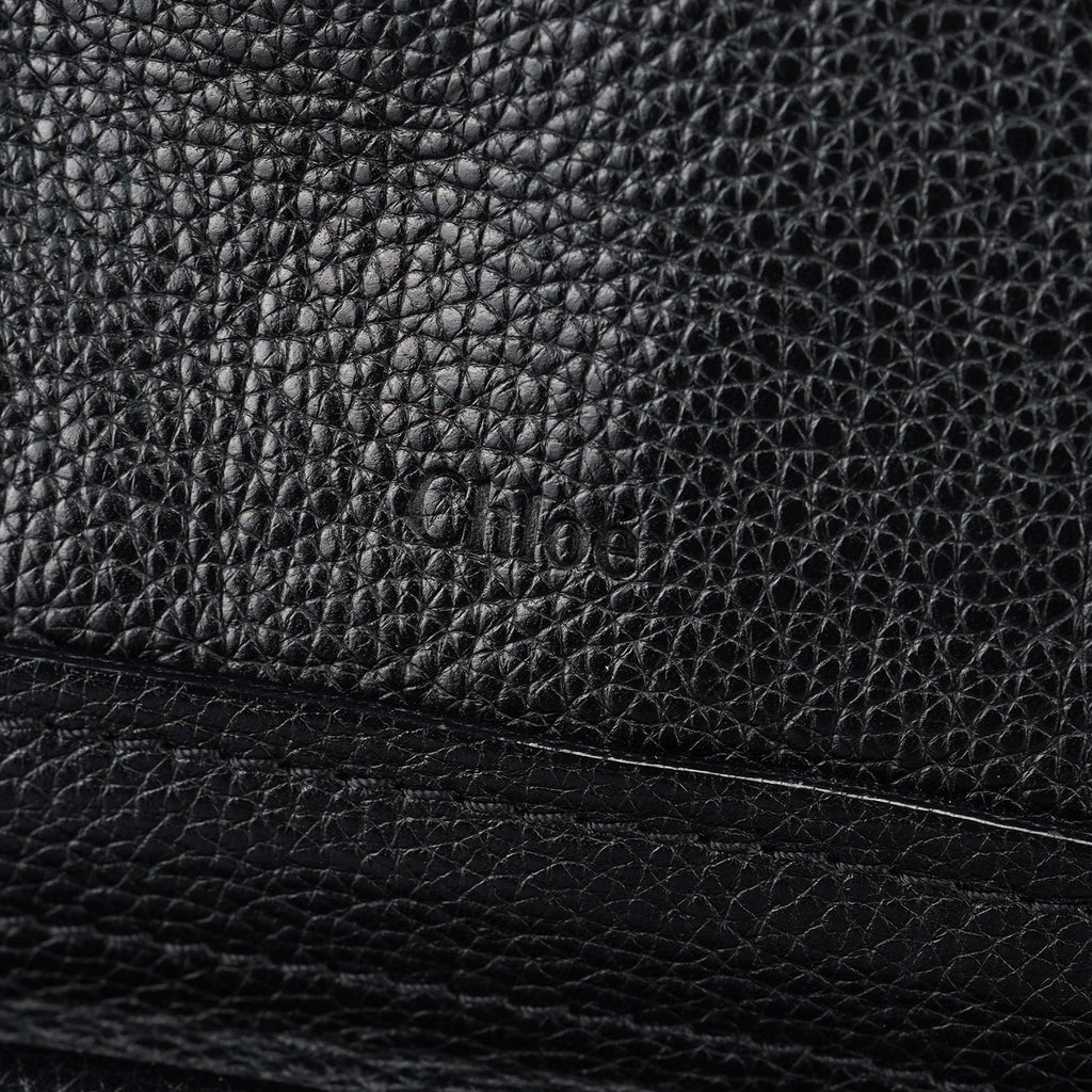 Black Leather Paraty 2-Way Shoulder Bag