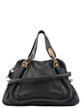 Black Leather Paraty 2-Way Shoulder Bag
