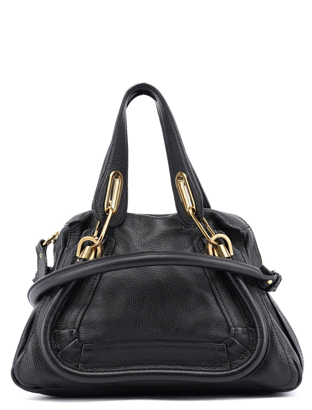 Black Leather Paraty 2-Way Shoulder Bag