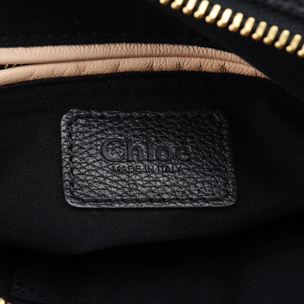 Black Leather Paraty 2-Way Shoulder Bag