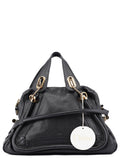 Black Leather Paraty 2-Way Shoulder Bag