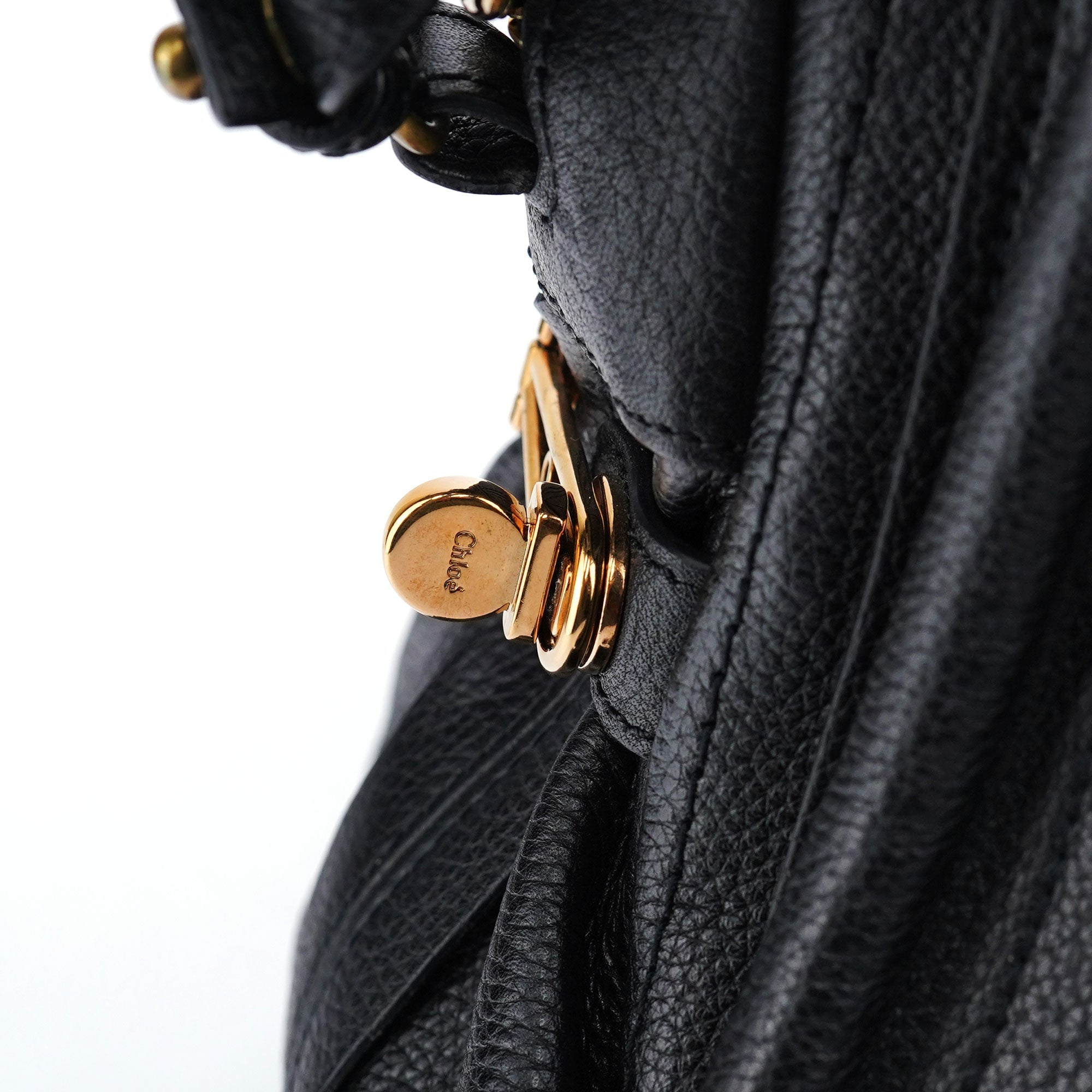 Black Leather Paraty 2-Way Shoulder Bag