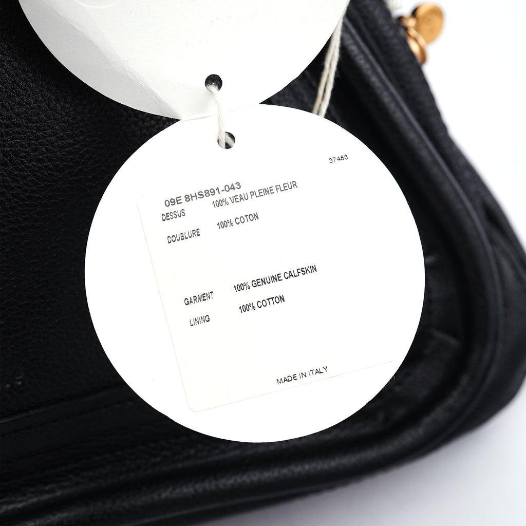 Black Leather Paraty 2-Way Shoulder Bag
