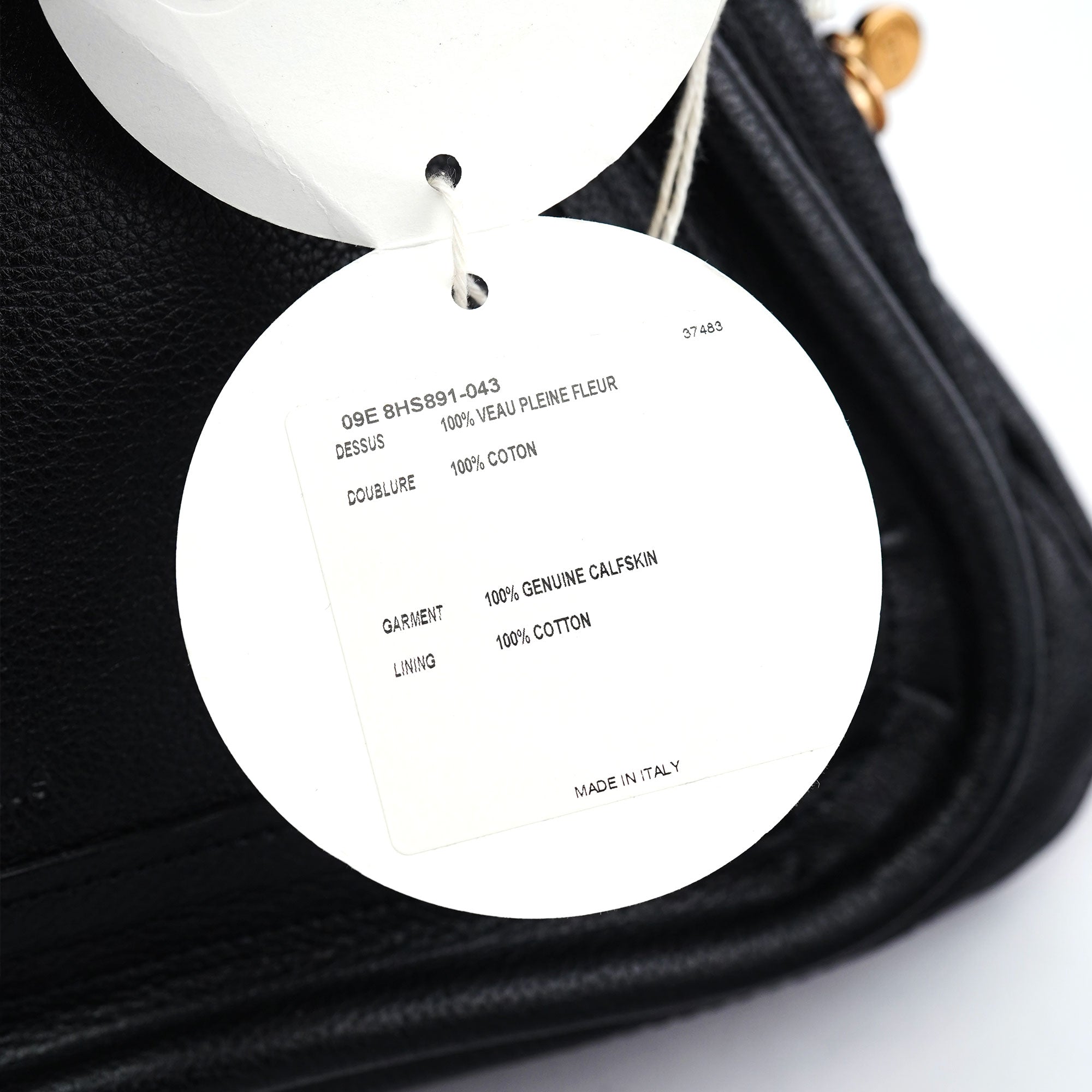 Black Leather Paraty 2-Way Shoulder Bag