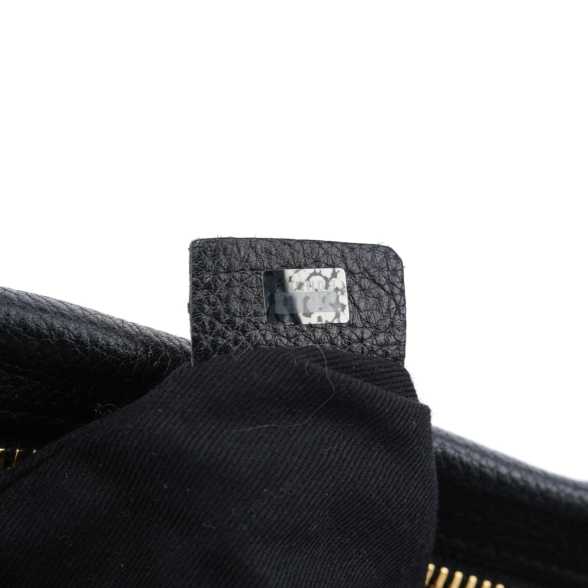 Black Leather Paraty 2-Way Shoulder Bag