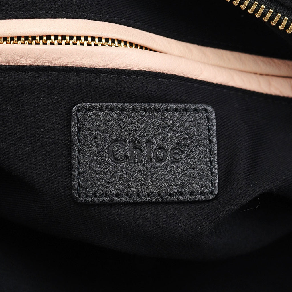 Black Leather Paraty 2-Way Shoulder Bag