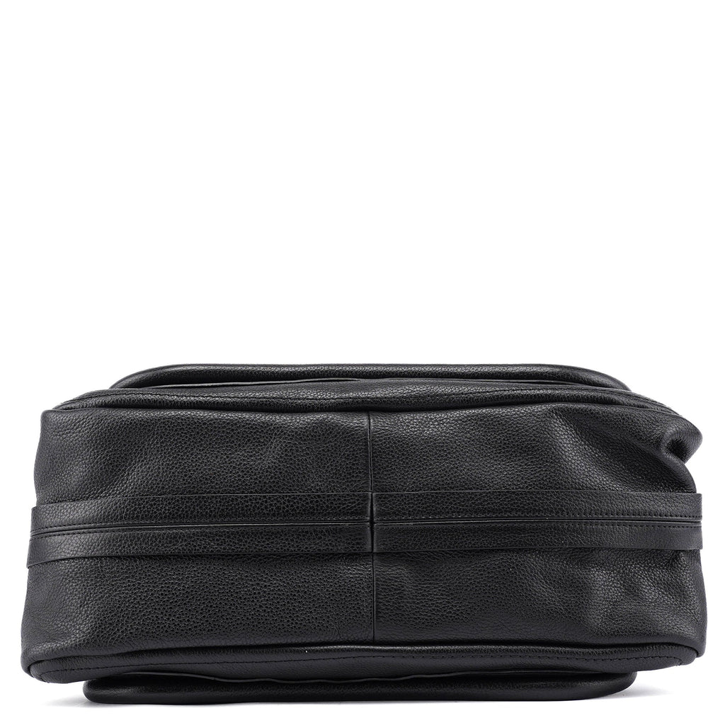 Black Leather Paraty 2-Way Shoulder Bag