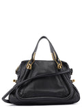Black Leather Paraty 2-Way Shoulder Bag