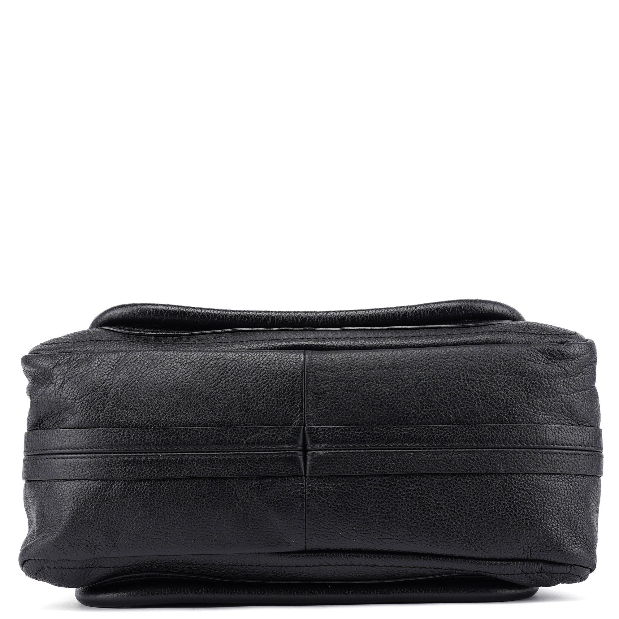 Black Leather Paraty 2-Way Shoulder Bag