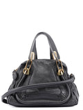 Black Leather Paraty 2-Way Shoulder Bag