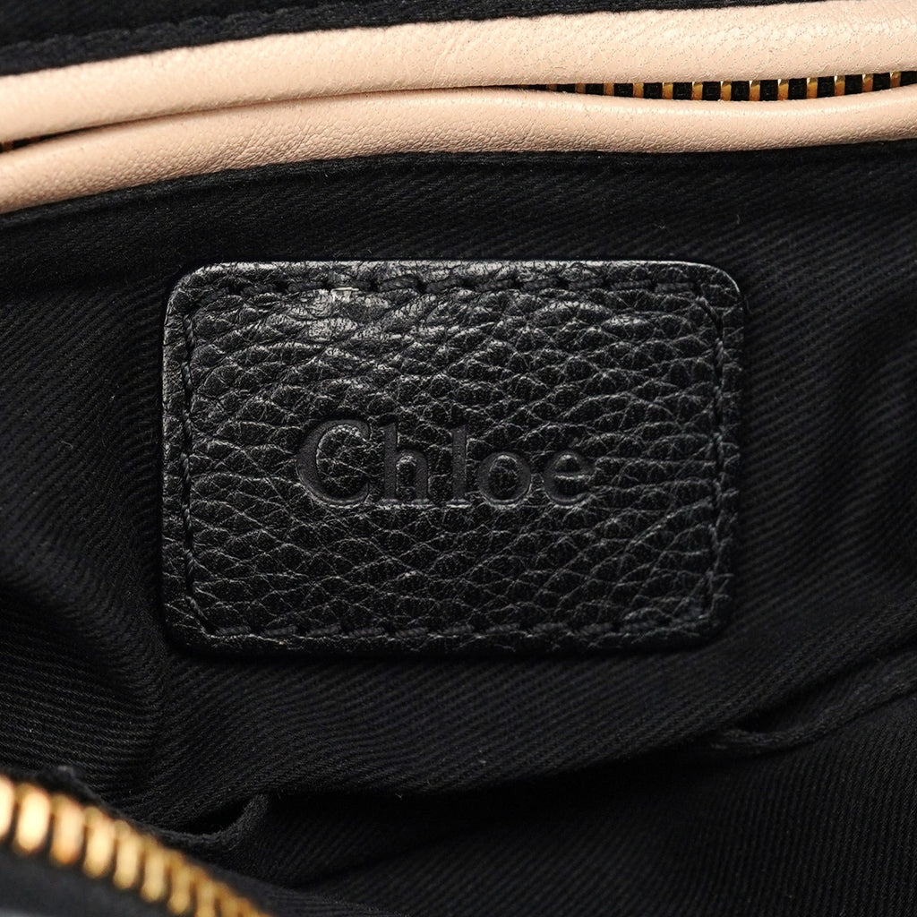 Black Leather Paraty 2-Way Shoulder Bag