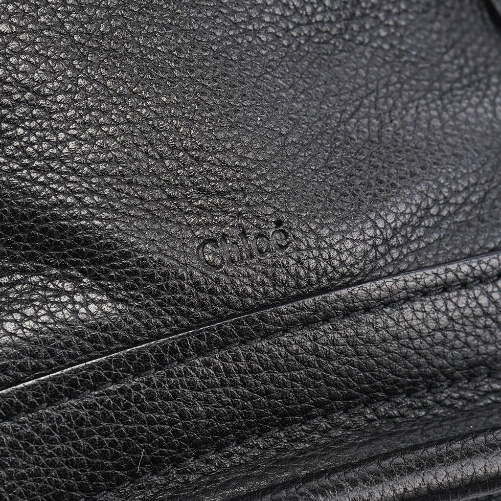 Black Leather Paraty 2-Way Shoulder Bag