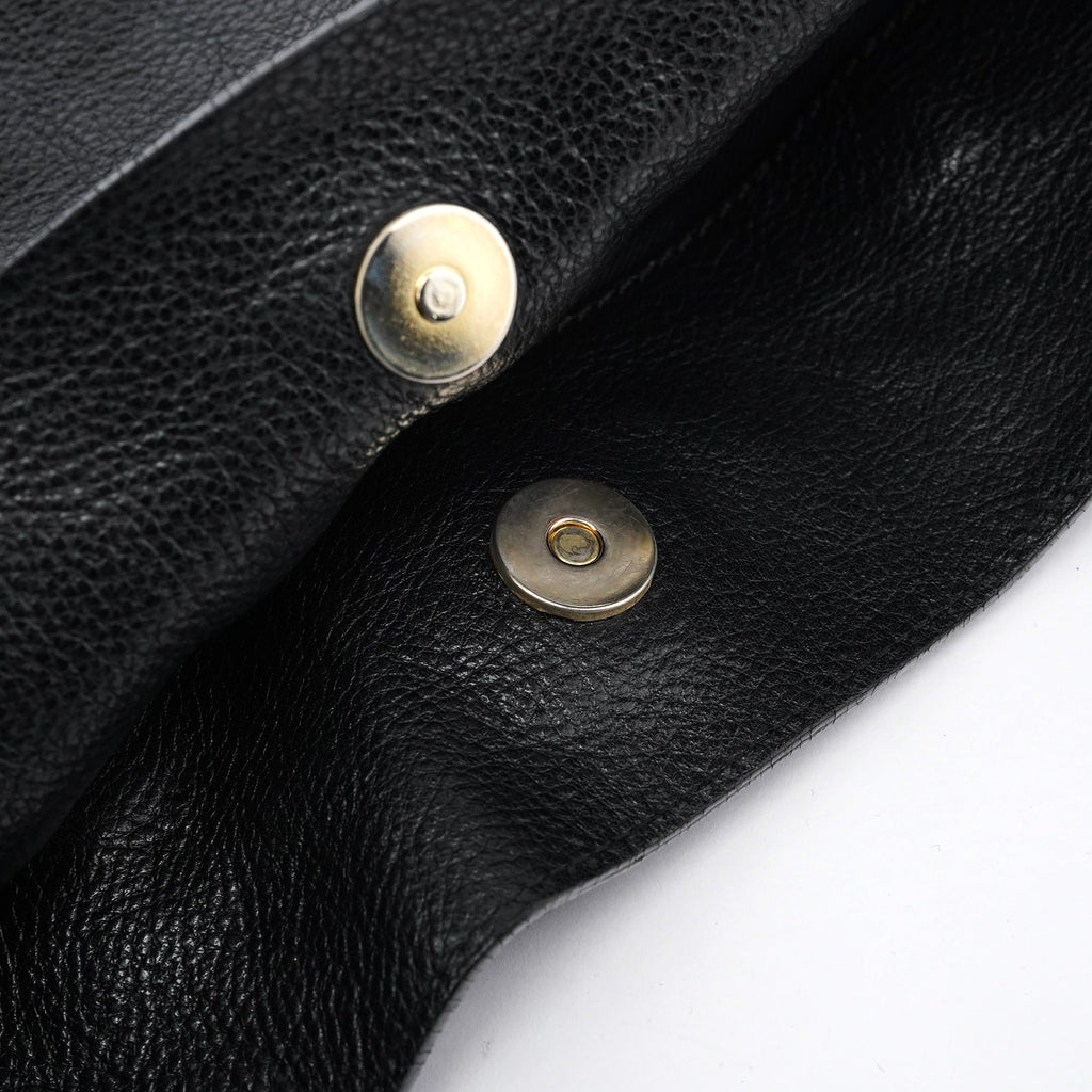 Black Leather Paraty Crossbody Bag