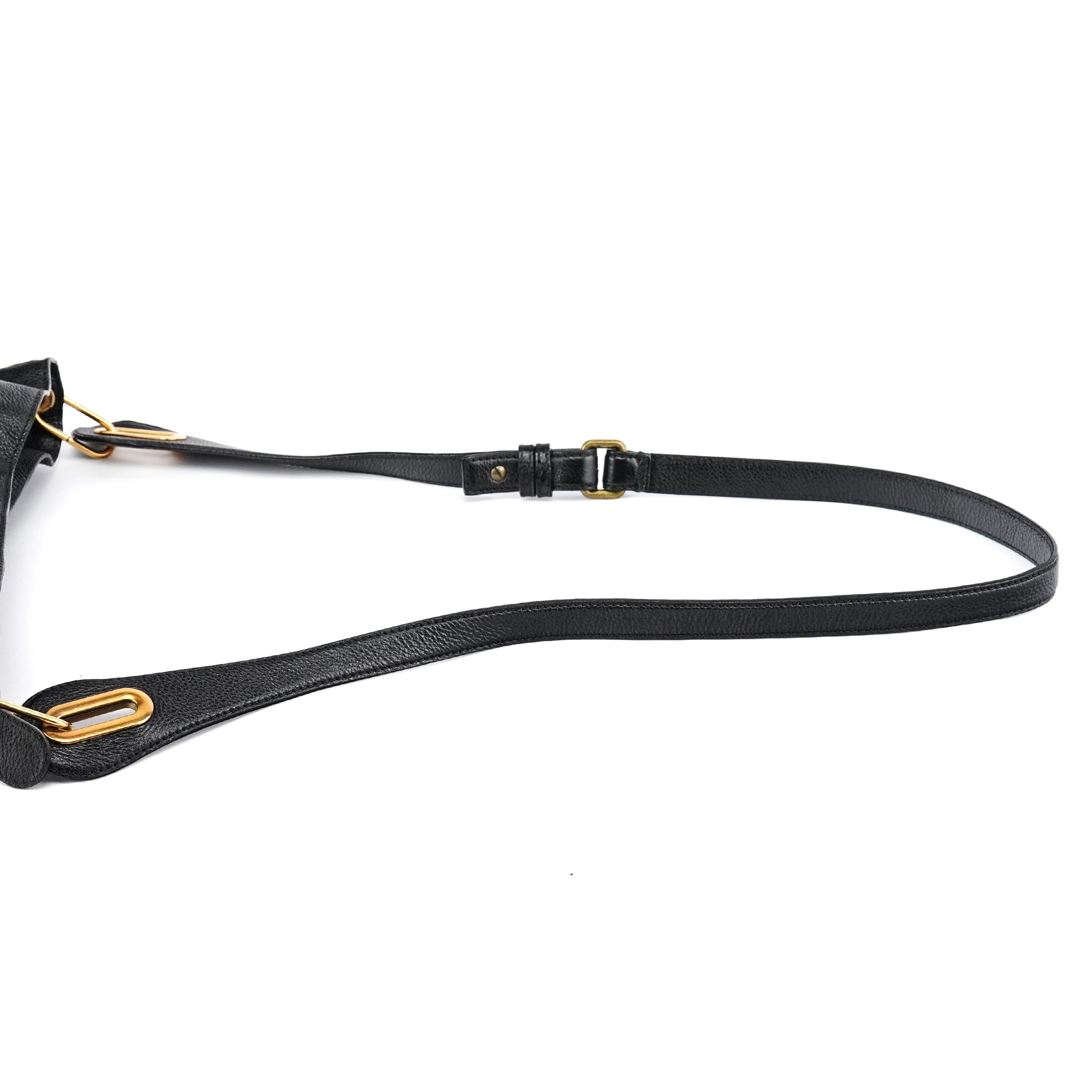Black Leather Paraty Crossbody Bag