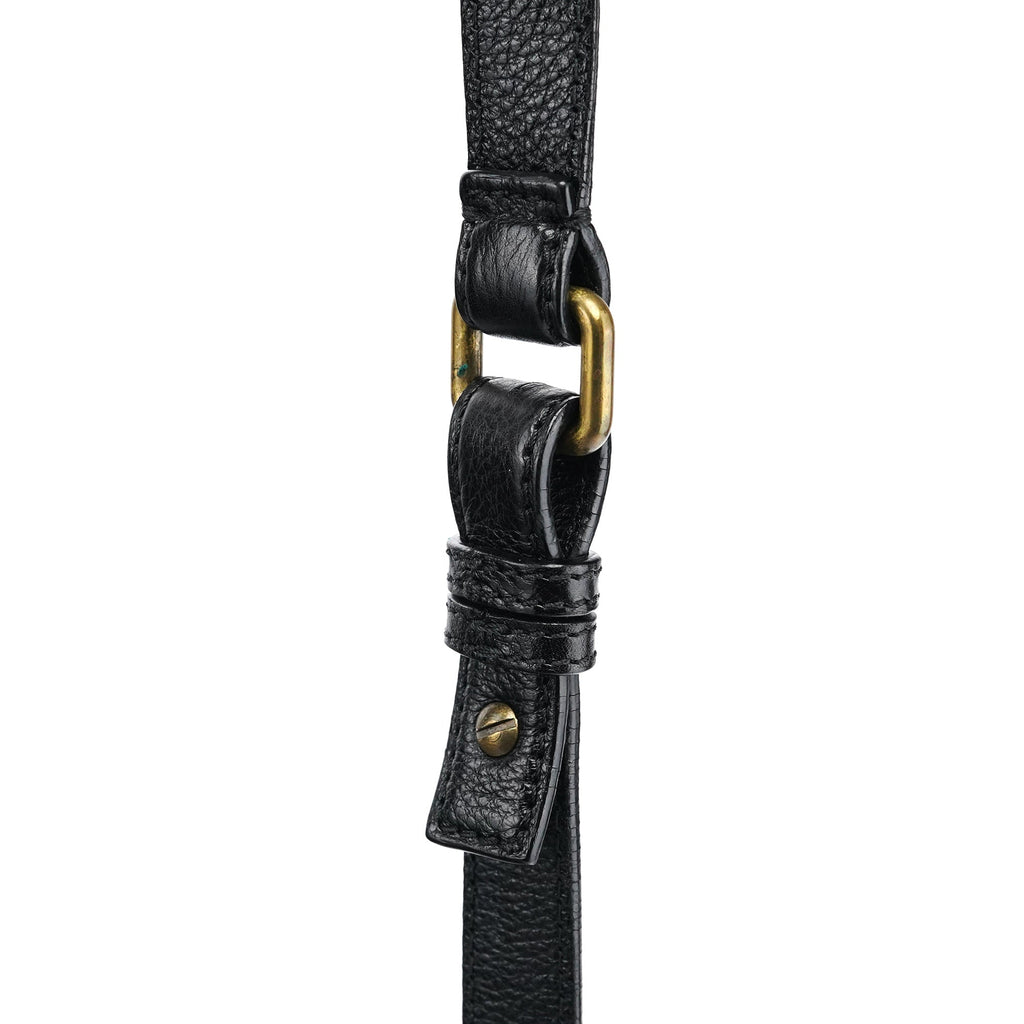 Black Leather Paraty Crossbody Bag