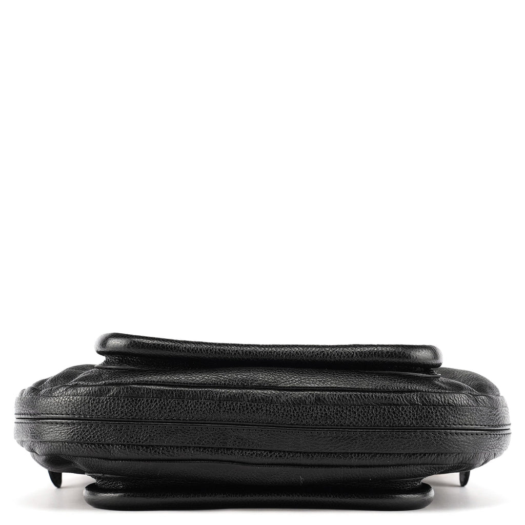 Black Leather Paraty Crossbody Bag
