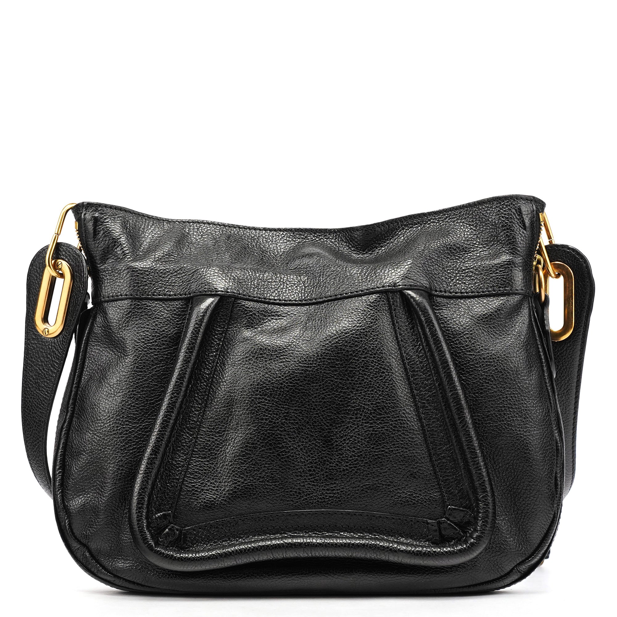 Black Leather Paraty Crossbody Bag