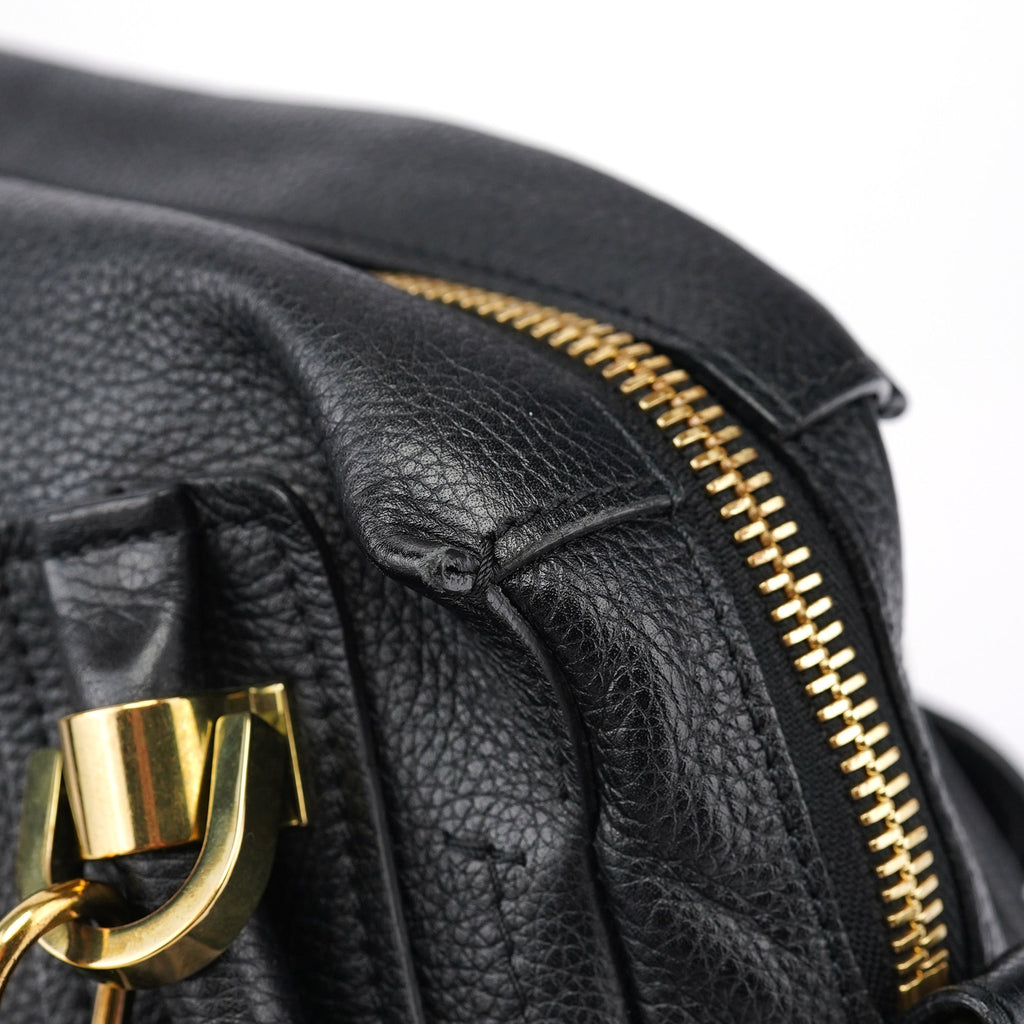Black Leather Paraty Handbag