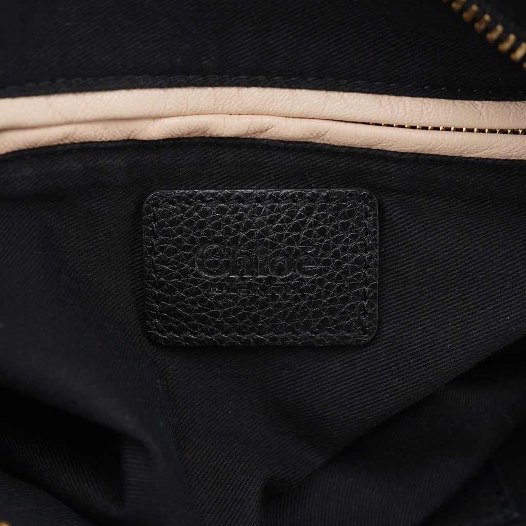 Black Leather Paraty Handbag