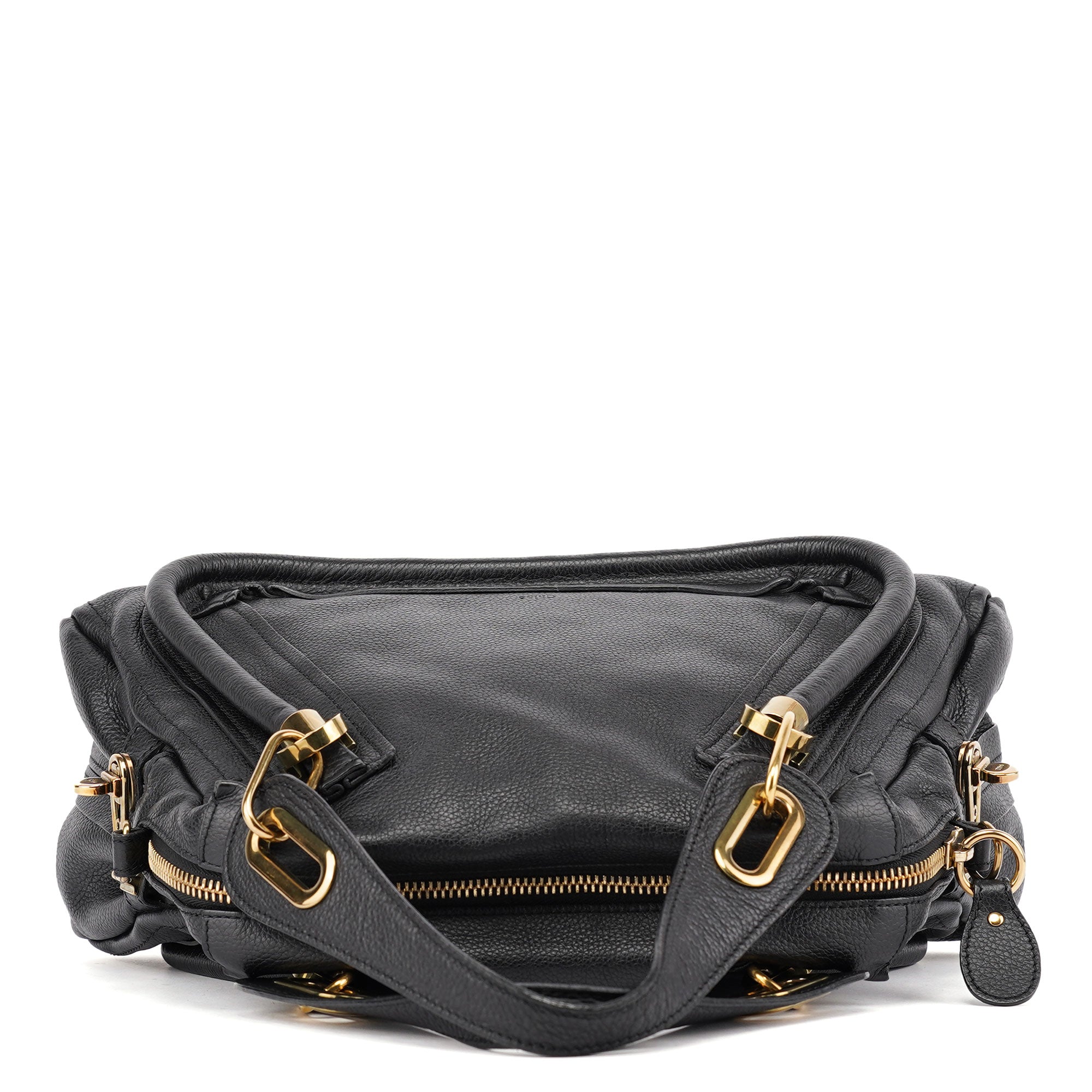 Black Leather Paraty Handbag