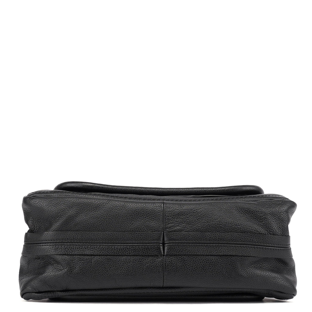 Black Leather Paraty Handbag