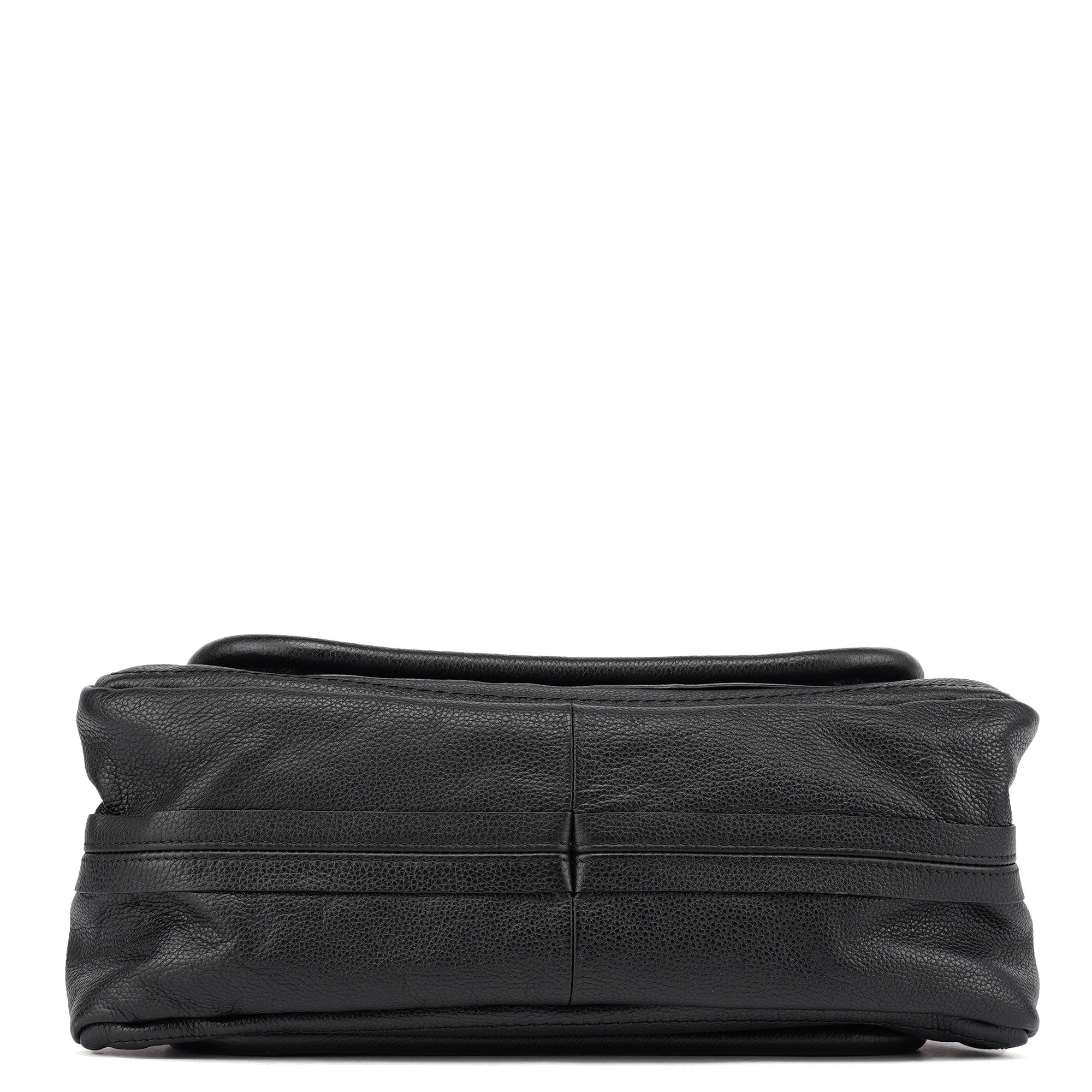 Black Leather Paraty Handbag
