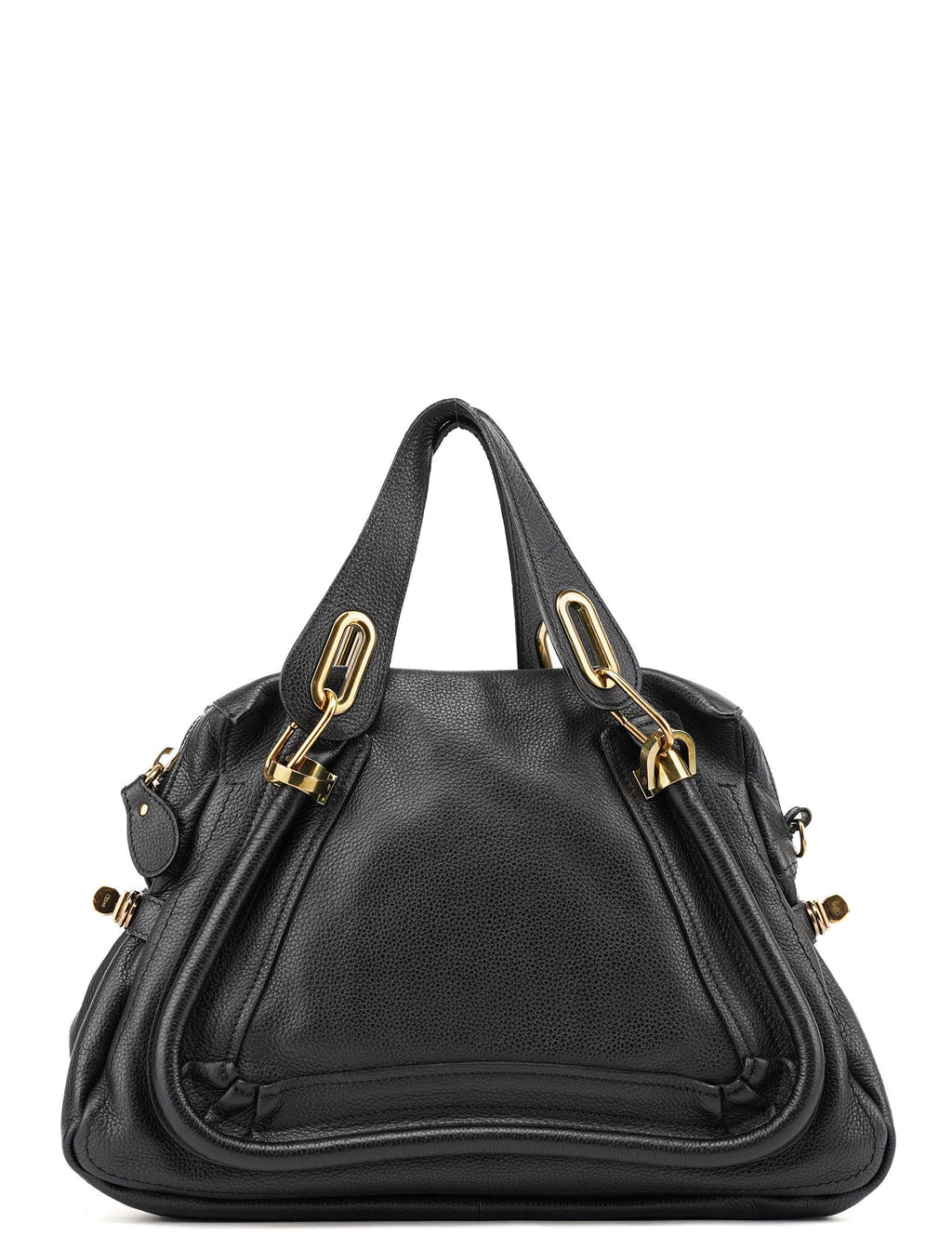 Black Leather Paraty Handbag