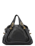 Black Leather Paraty Handbag