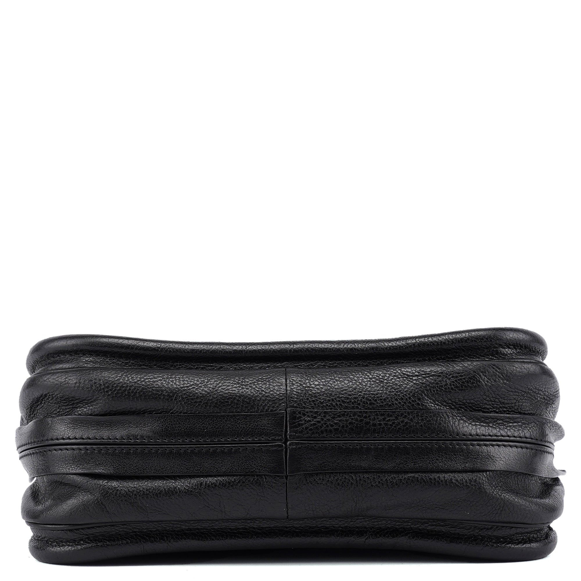 Black Leather Paraty Shoulder Bag