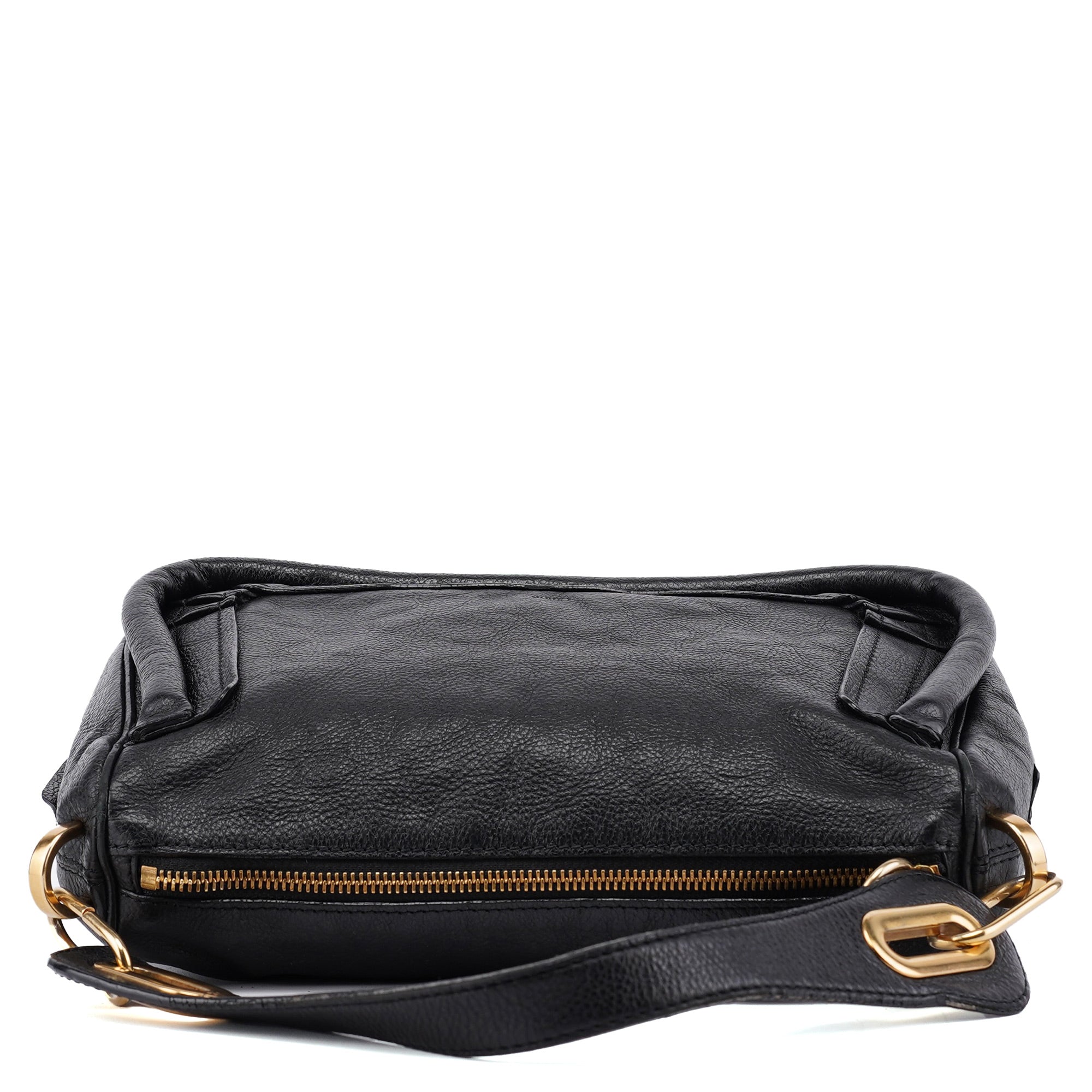 Black Leather Paraty Shoulder Bag