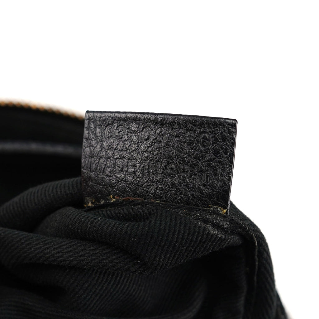 Black Leather Paraty Shoulder Bag