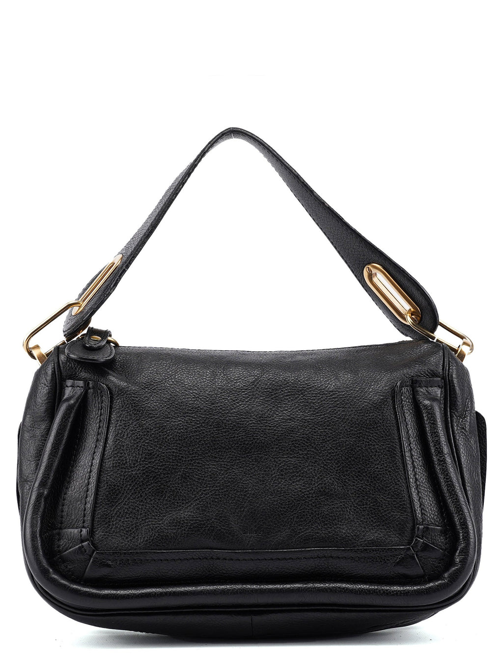 Black Leather Paraty Shoulder Bag