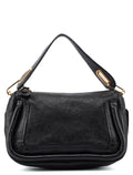 Black Leather Paraty Shoulder Bag