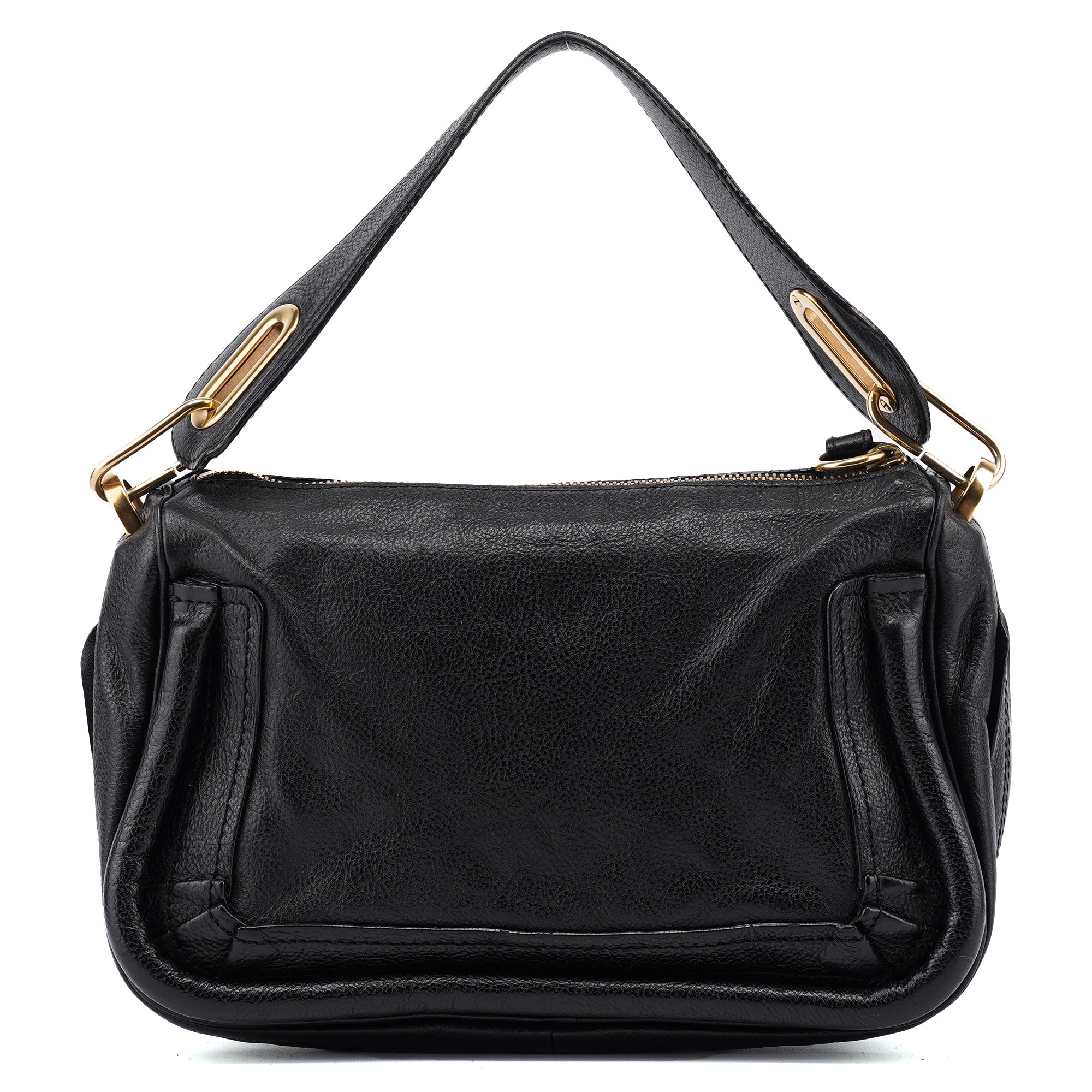 Black Leather Paraty Shoulder Bag