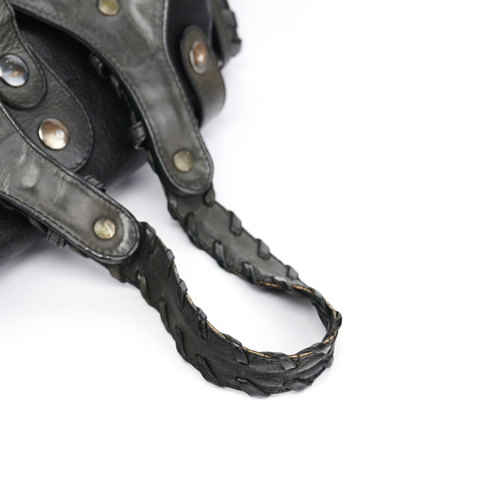 Black Leather Silverado Shoulder Bag