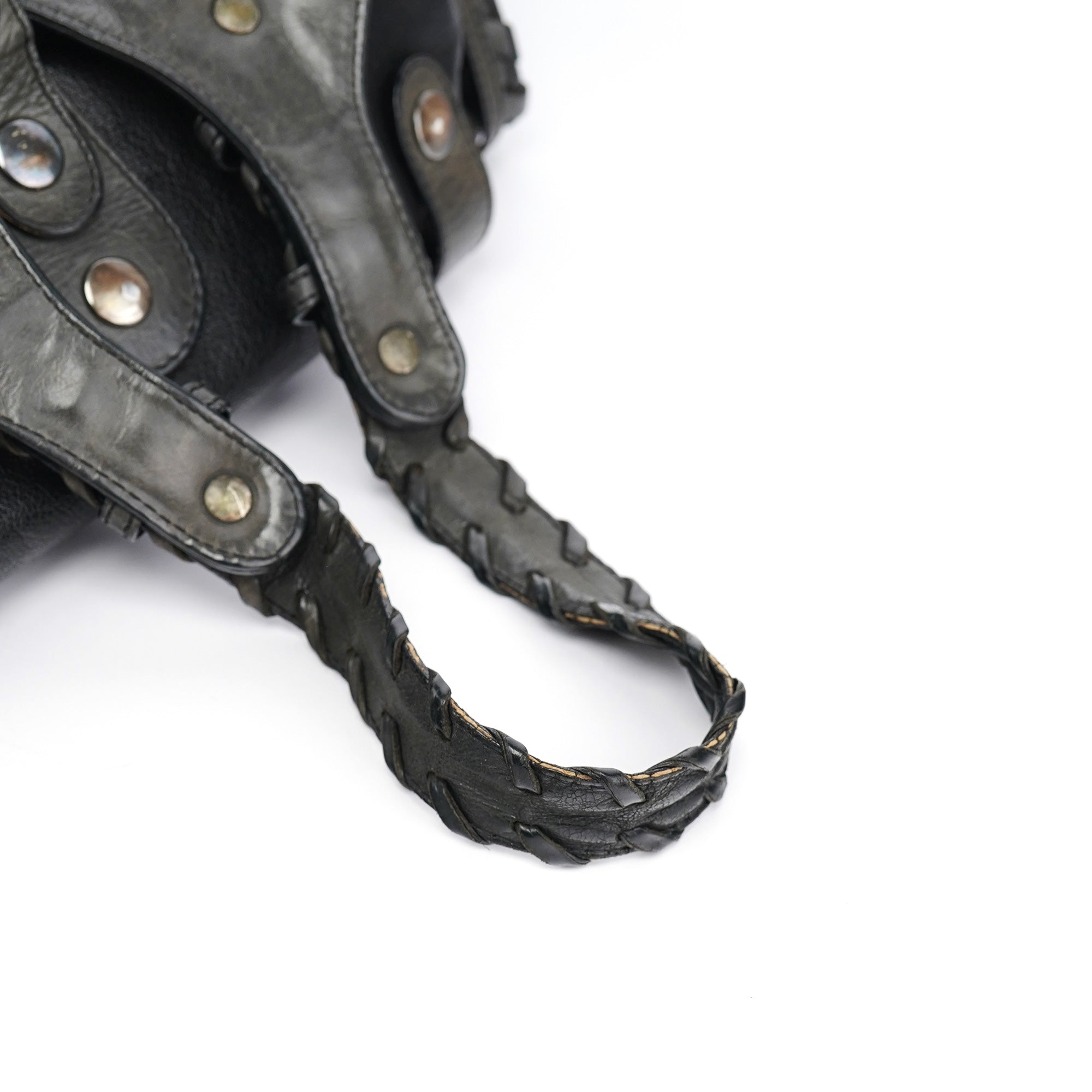 Black Leather Silverado Shoulder Bag