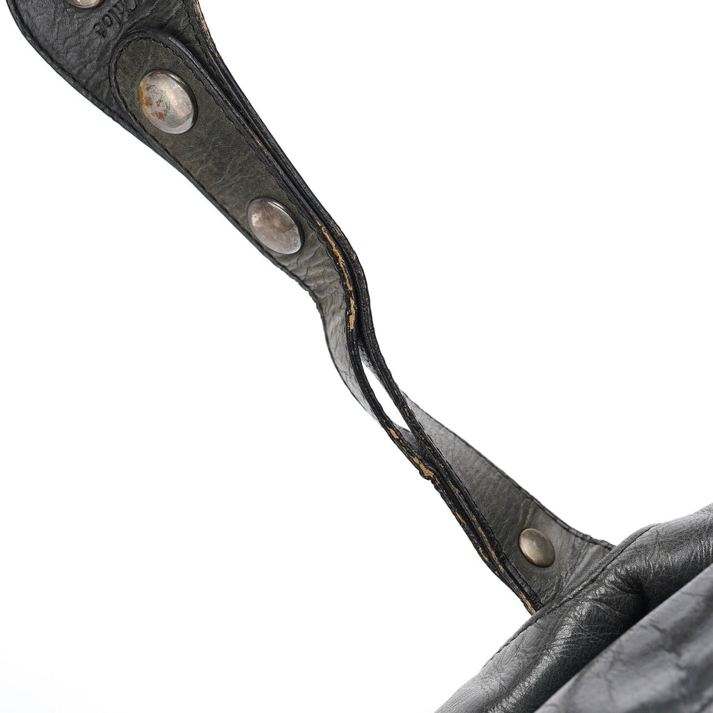 Black Leather Silverado Shoulder Bag