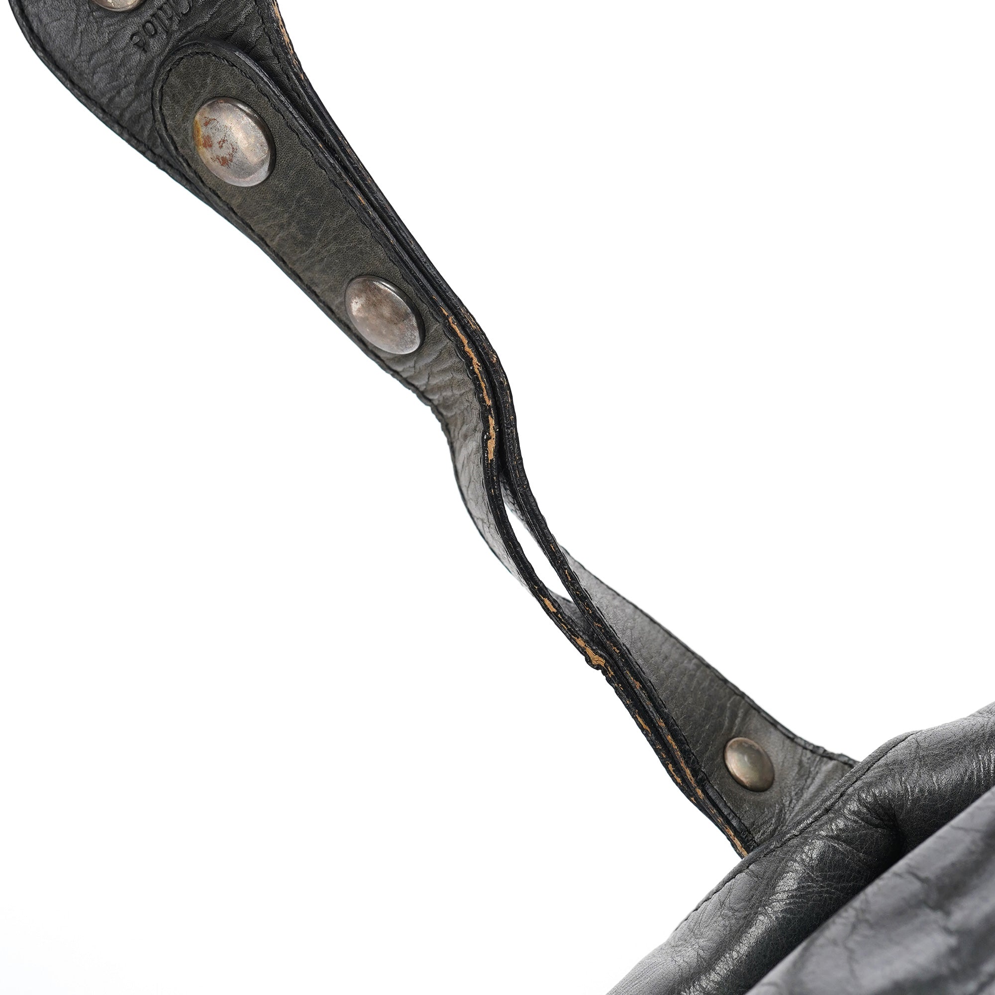 Black Leather Silverado Shoulder Bag