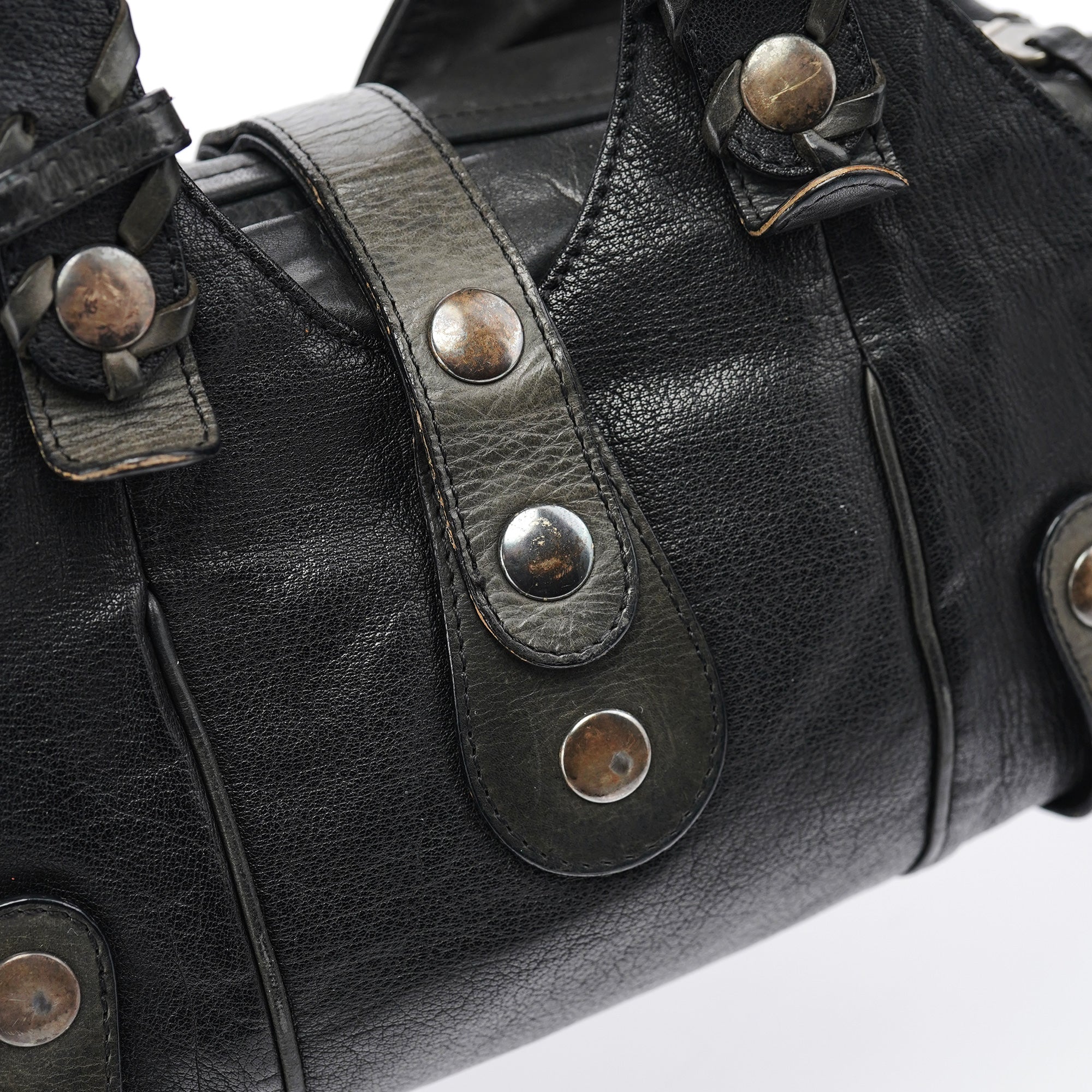 Black Leather Silverado Shoulder Bag
