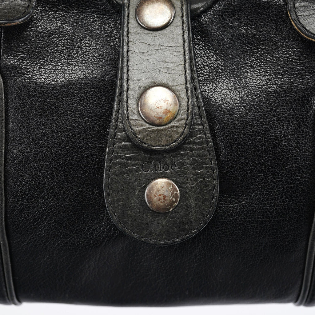 Black Leather Silverado Shoulder Bag