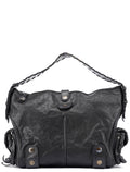 Black Leather Silverado Shoulder Bag