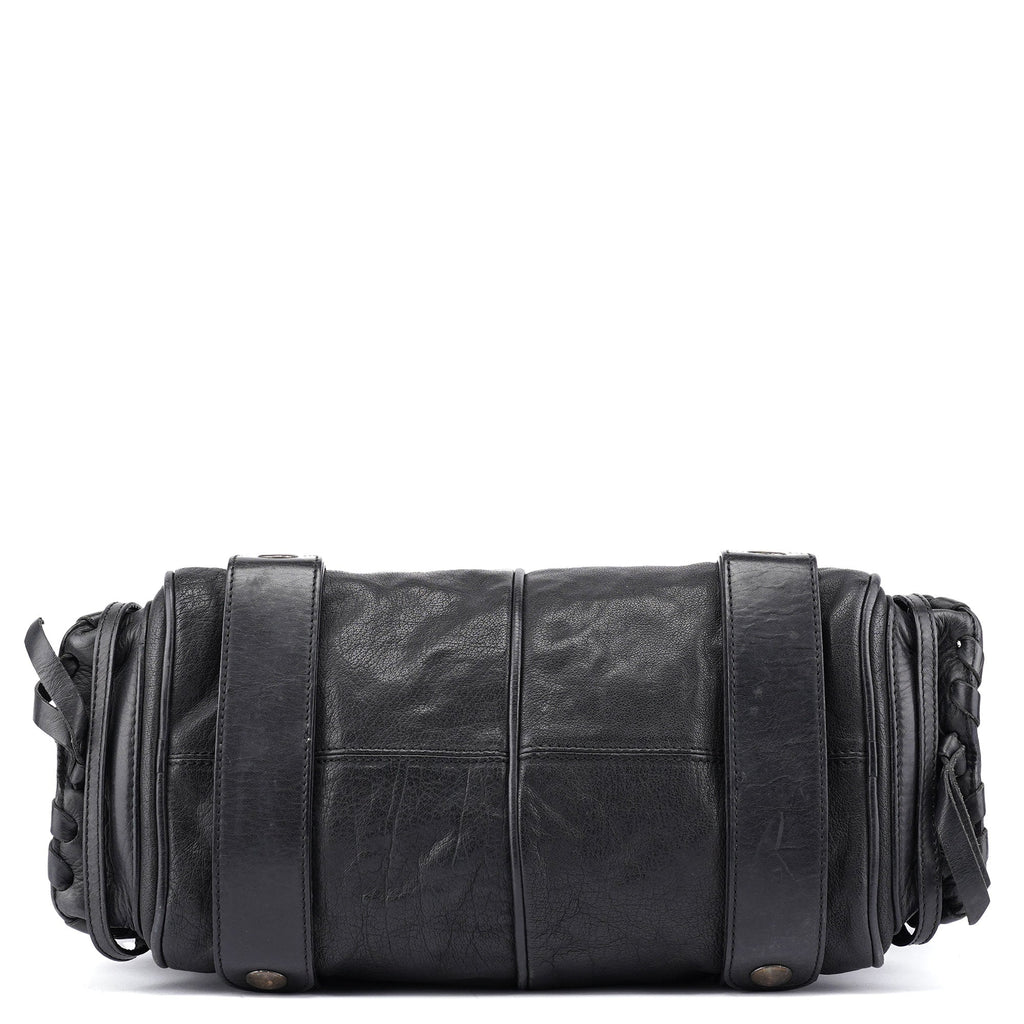 Black Leather Silverado Shoulder Bag