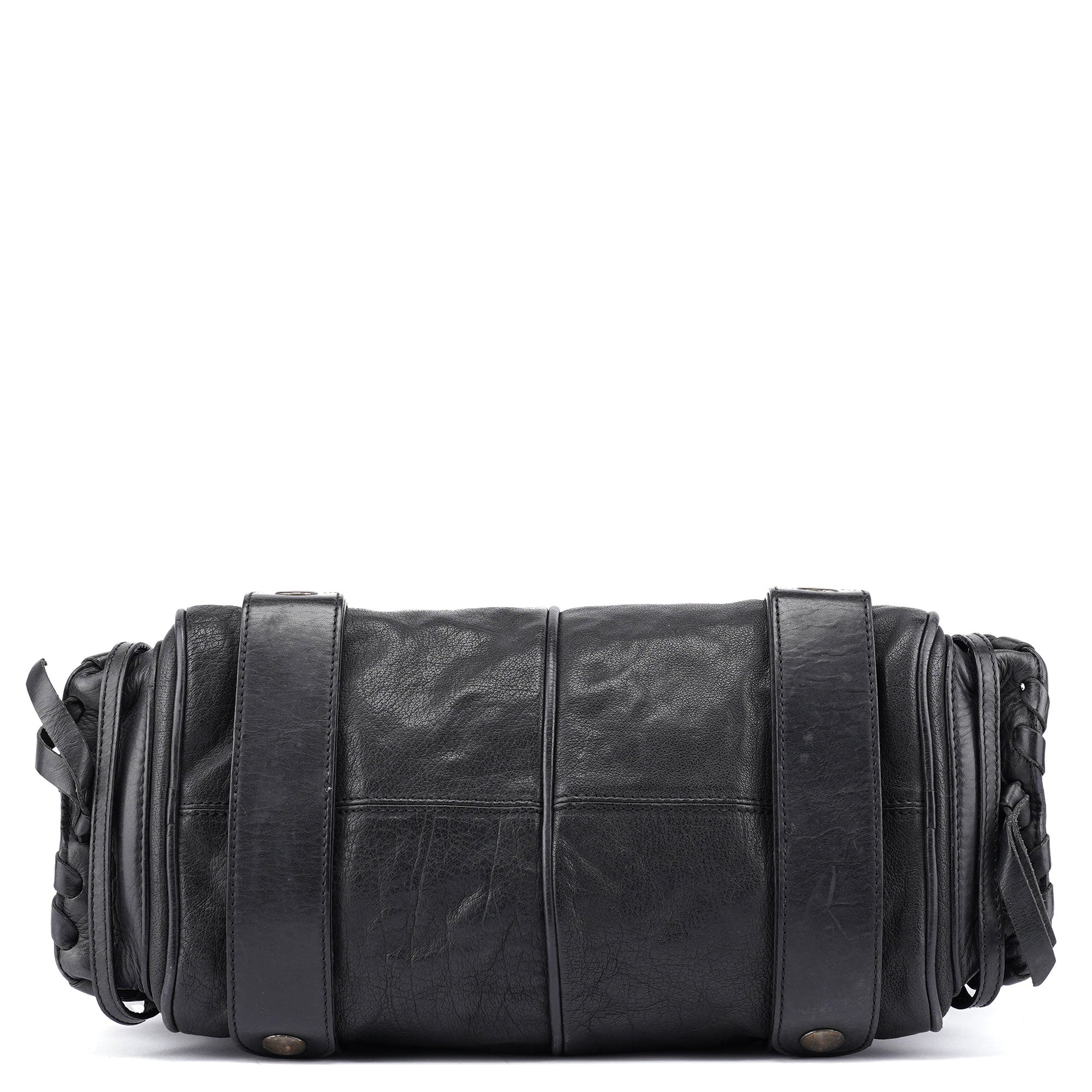 Black Leather Silverado Shoulder Bag