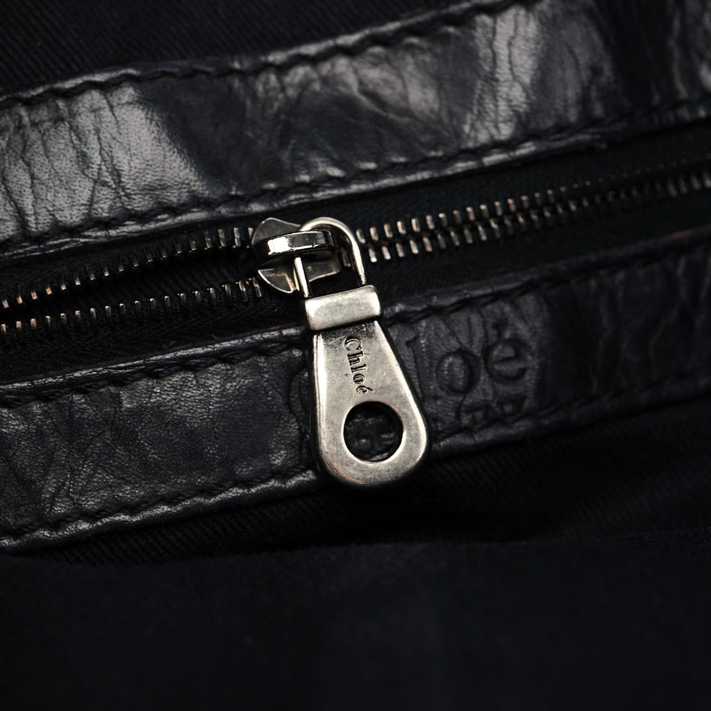 Black Leather Silverado Shoulder Bag