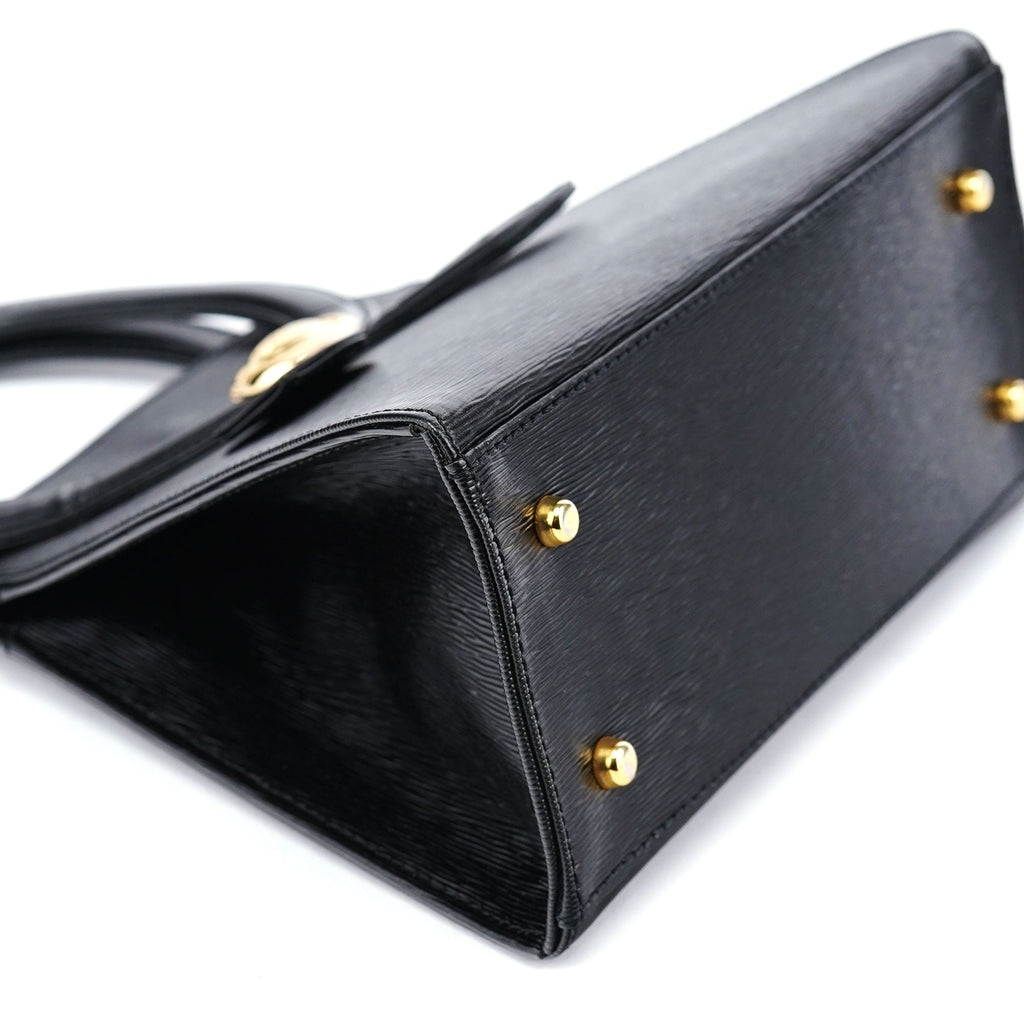 Black Leather Small Handbag