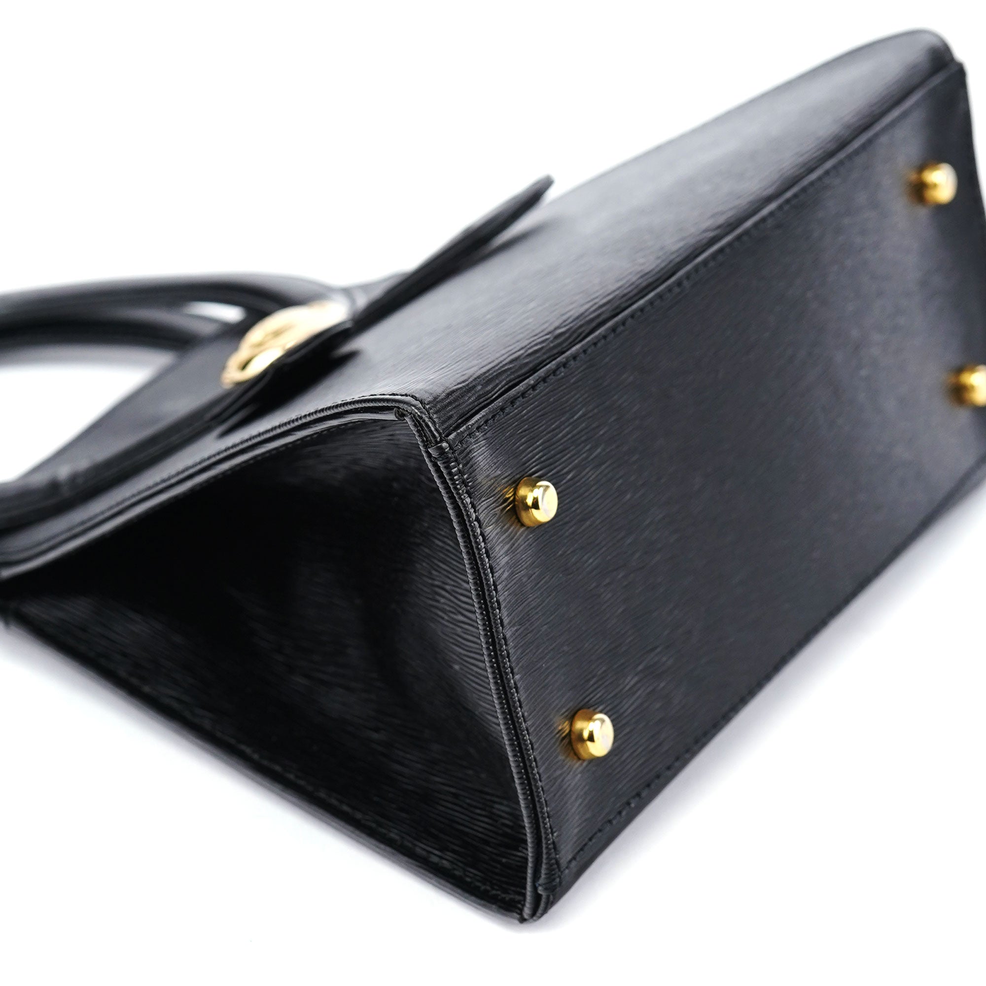 Black Leather Small Handbag